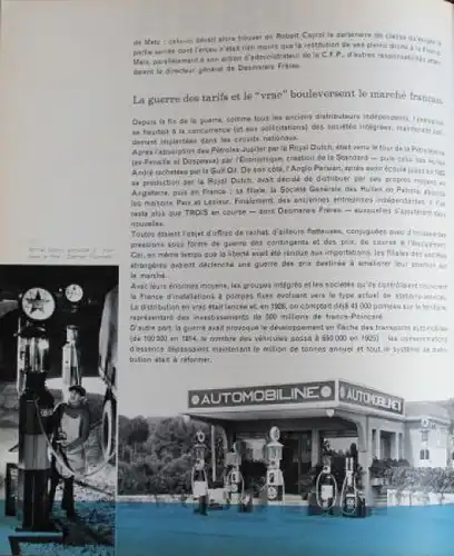 Desmarais "Un siecle d'industrie Francais du Petrol" Tankstellen-Historie 1961 (7631)