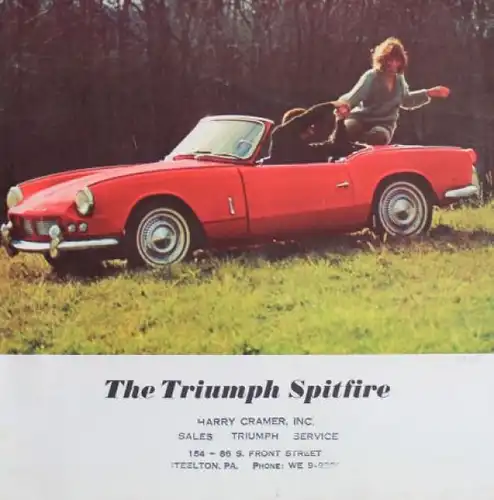 Triumph Spitfire Modellprogramm 1965 Automobilprospekt (7252)