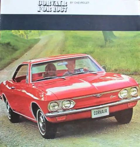 Chevrolet Corvair Modellprogramm 1967 Automobilprospekt (7298)