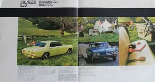 Chevrolet Corvair Modellprogramm 1967 Automobilprospekt (7298)