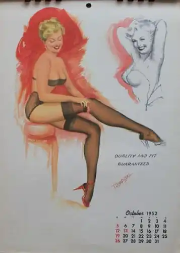 Studio Sketches Pin-up Kalender 1952 Thompson (7305)