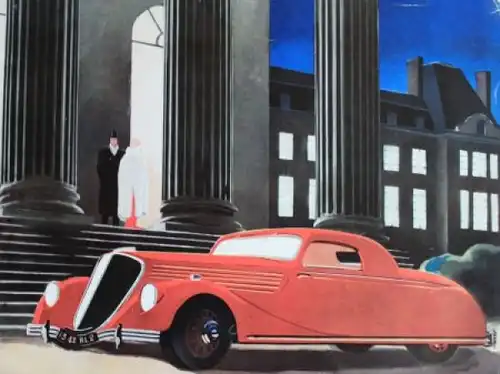 Renault Vivastella Modellprogramm 1934 Automobilprospekt (7192)