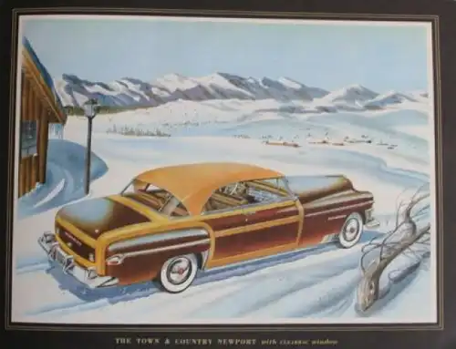 Chrysler Modellprogramm 1950 "Finest in the fine car field" Automobilprospekt (7197)