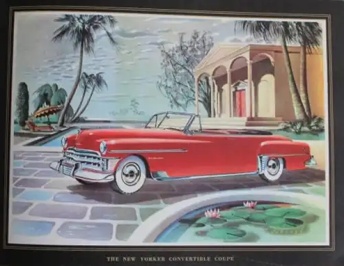Chrysler Modellprogramm 1950 "Finest in the fine car field" Automobilprospekt (7197)