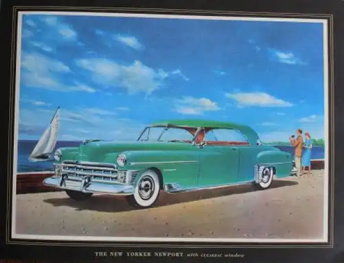 Chrysler Modellprogramm 1950 "Finest in the fine car field" Automobilprospekt (7197)