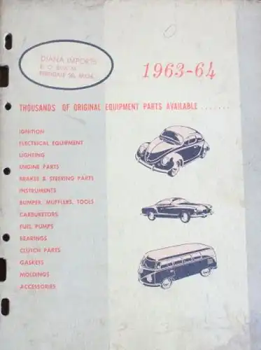 Volkswagen Käfer Transporter 1964 Ersatzteilliste (2249)
