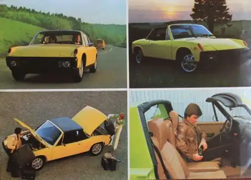 Porsche 914 Modellprogramm 1974 Automobilprospekt (2252)