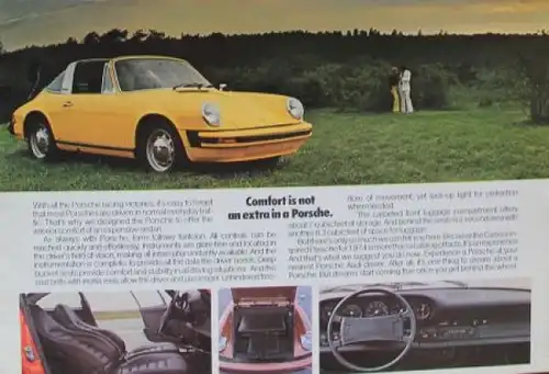 Porsche 911 Carrera Modellprogramm 1974 "Inspiration for a new Generation" Automobilprospekt (2553)