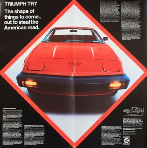 Triumph TR 7 Modellprogramm 1976 Automobilprospekt (2257)