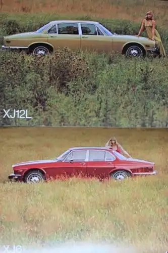 Jaguar Modellprogramm 1974 "The magificent world of Jaguar" Automobilprospekt (2258)