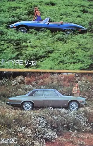 Jaguar Modellprogramm 1974 "The magificent world of Jaguar" Automobilprospekt (2258)