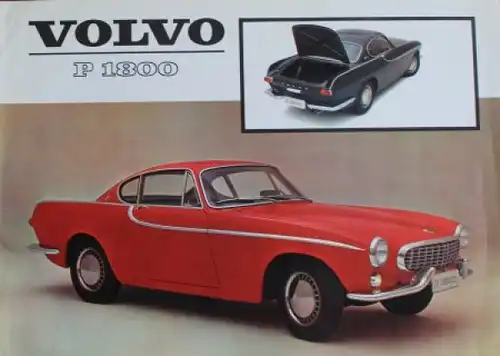 Volvo P 1800 Modellprogramm 1962 Automobilprospekt (2262)
