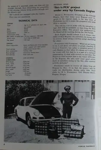 "Porsche Panorama" 1963 Porsche-Magazin Porsche 901(2265)