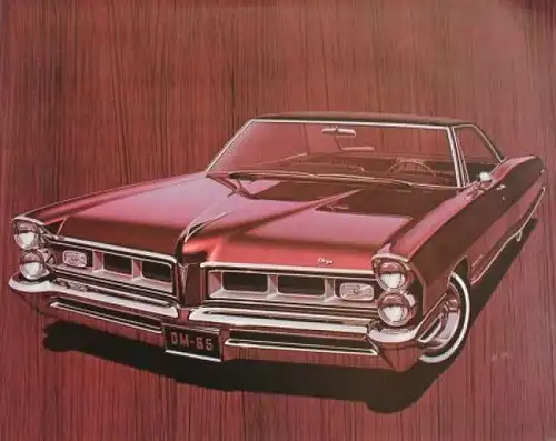 Pontiac Grand Prix Modellprogramm 1965 Automobilprospekt (2270)