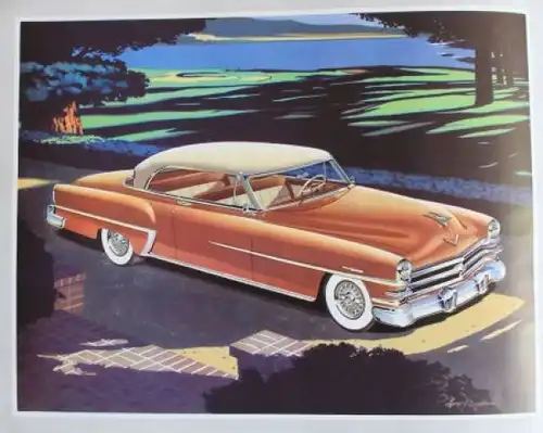 Chrysler New Yorker 1953 Modellprogramm Automobilprospekt (2273)