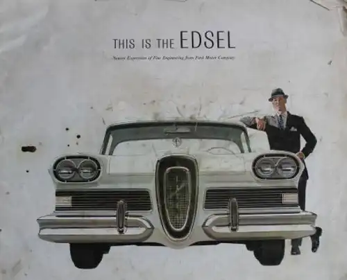 Edsel Ford Modellprogramm 1958 "This is the Edsel" Automobilprospekt (2202)