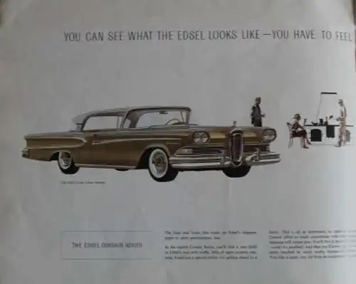 Edsel Ford Modellprogramm 1958 "This is the Edsel" Automobilprospekt (2202)