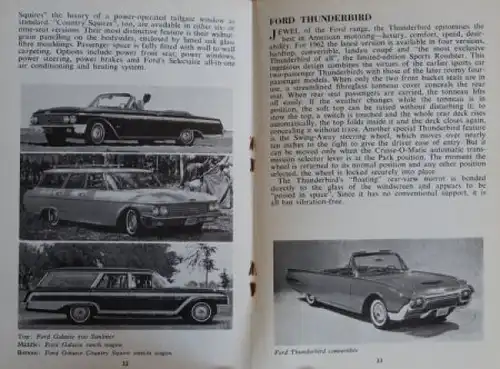 "American Cars" Automobil-Jahreskatalog 1962 (1670)