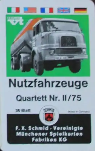 Schmid Spiele "Nutzfahrzeuge" 1967 Kartenspiel (1745)