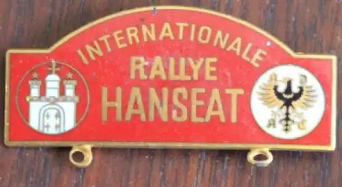 ADAC 1963 "Internationale Rallye Hanseat" Anstecknadel emmailliert (1811)