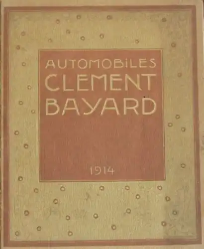 Clement-Bayard Automobile Modellprogramm 1914 Automobilprospekt (1858)