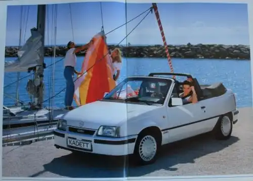 Opel Kadett Cabriolet Modellprogramm 1989 Automobilprospekt (2026)