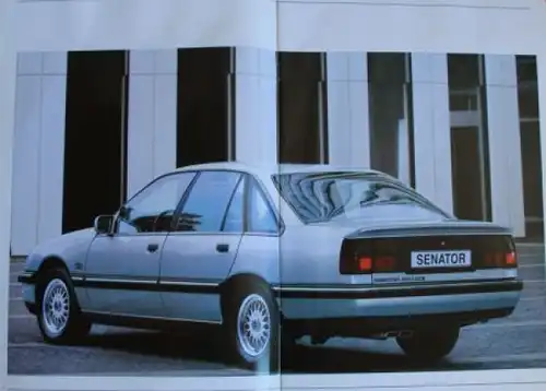 Opel Senator 3.0i Modellprogramm 1989 Automobilprospekt (2027)
