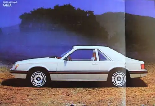 Ford Mustang Modellprogramm 1980 "A sportscar for the 80's" Automobilprospekt (2046)