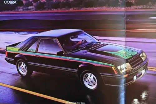 Ford Mustang Modellprogramm 1980 "A sportscar for the 80's" Automobilprospekt (2046)