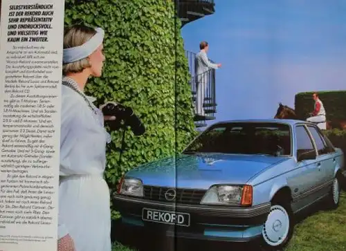 Opel Rekord Modellprogramm 1983 Automobilprospekte-Konvolut (2057)