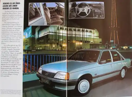 Opel Rekord Modellprogramm 1983 Automobilprospekte-Konvolut (2057)