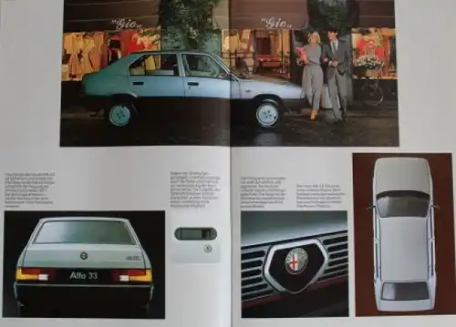 Alfa Romeo Alfa 33 Modellprogramm 1983 Automobilprospekt (2060)