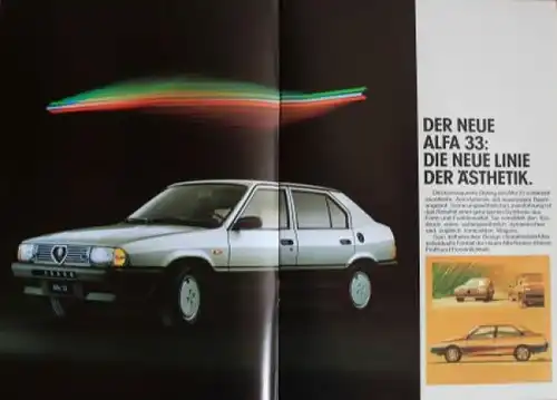 Alfa Romeo Alfa 33 Modellprogramm 1983 Automobilprospekt (2060)