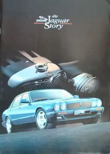 Jaguar Modellprogramm 1995 "Die Jaguar Story" Automobilprospekt (2062)