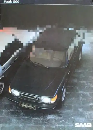 Saab 900 Modellprogramm 1983 Automobilprospekt (2067)