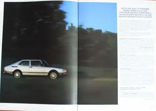 Saab 900 Modellprogramm 1983 Automobilprospekt (2067)