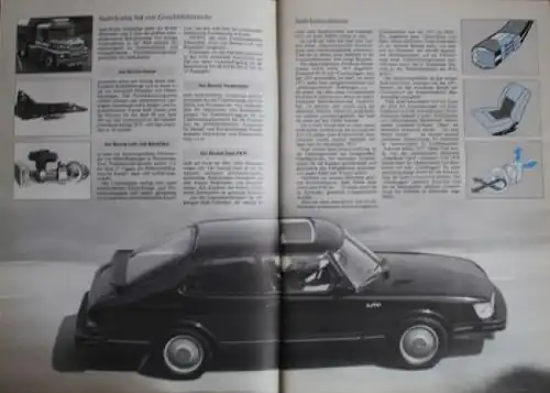 Saab 900 Modellprogramm 1981 "Gut durchdacht und richtig konstruiert" Automobilprospekt (2068)
