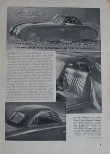 "Der Motor Sport + Motorwelt" Automobil-Zeitschrift Veritas 1949 (2132)