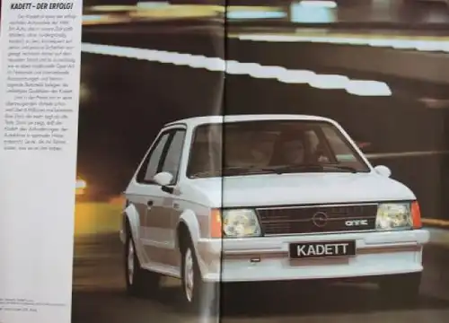 Opel Kadett Modellprogramm 1983 Automobilprospekt (2133)