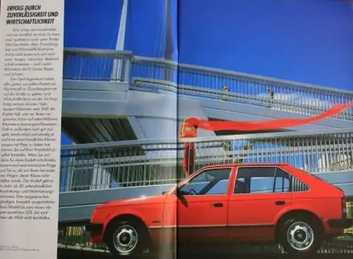 Opel Kadett Modellprogramm 1983 Automobilprospekt (2133)