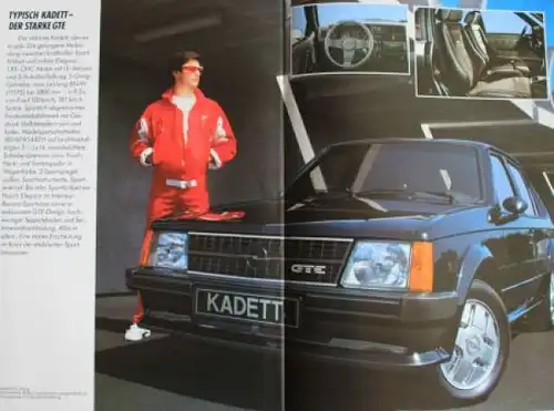 Opel Kadett Modellprogramm 1983 Automobilprospekt (2133)