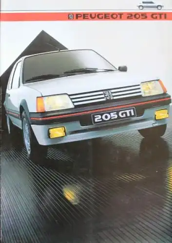 Peugeot 205 GTI Modellprogramm 1984 Automobilprospekt (2136)