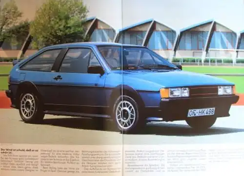 Volkswagen Scirocco Modellprogramm 1985 Automobilprospekt (2137)