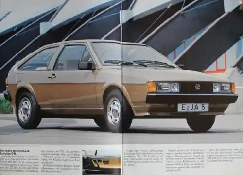 Volkswagen Scirocco Modellprogramm 1985 Automobilprospekt (2137)