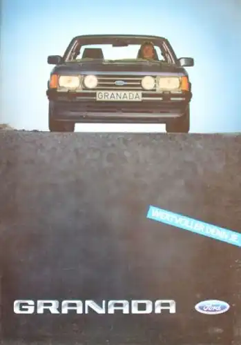 Ford Granada Modellprogramm 1983 "Wertvoller denn je" Automobilprospekt (2141)