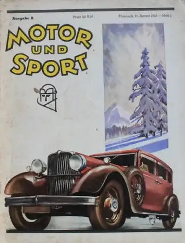 "Motor & Sport" Motor-Zeitschrift Pössneck 1934 (2168)