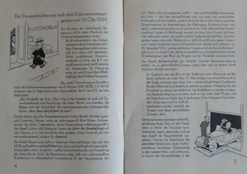 Auto-Union Modellprogramm 1936 "Der Steuerberater" Automobilprospekt (1006)