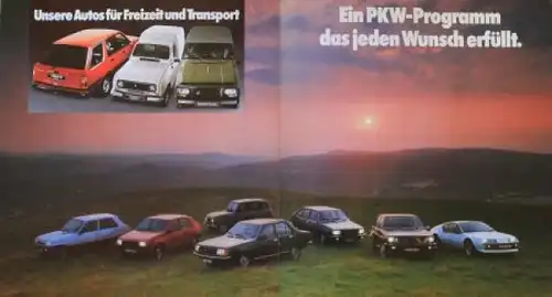 Renault Modellprogramm 1979 "Renault über Renault" Automobilprospekt (1012)