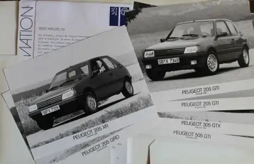 Peugeot Talbot Modellprogramm 1985 Automobil-Pressemappe (1017)