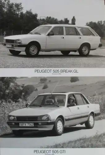 Peugeot Talbot Modellprogramm 1985 Automobil-Pressemappe (1017)
